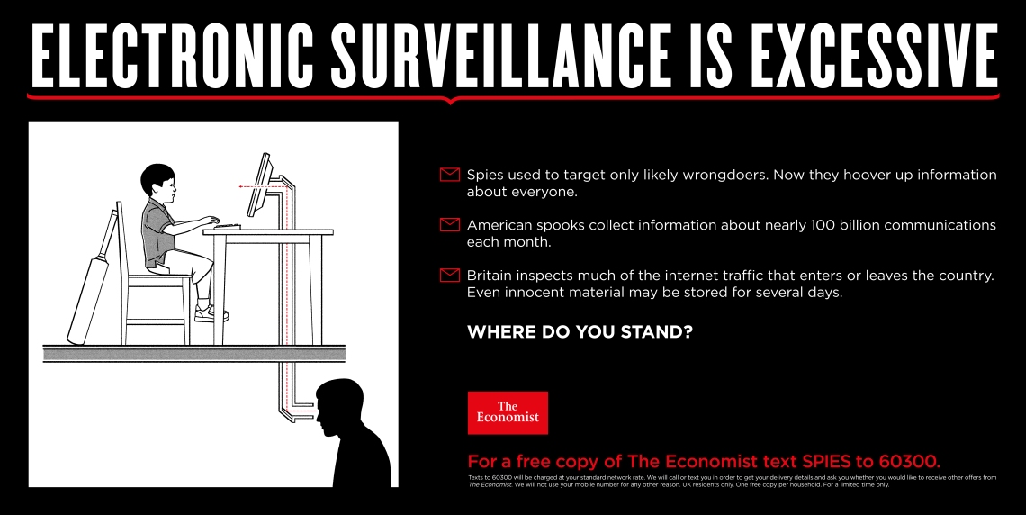 Electronic surveillance excessive economist where do you stand