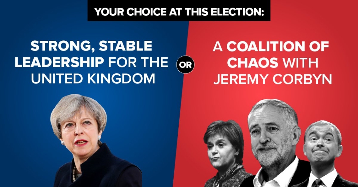 Conservative GE2017 - Strong Stable vs Coalition Chaos